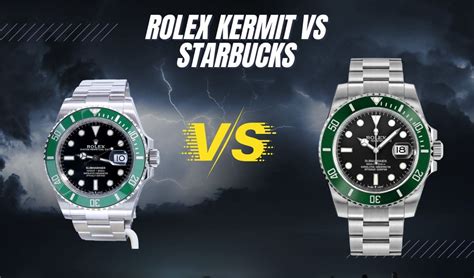 rolex kermit starbucks|rolex vs starbucks green bezel.